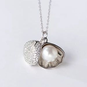 NEW 925 Sterling Silver Faux Pearl Necklace